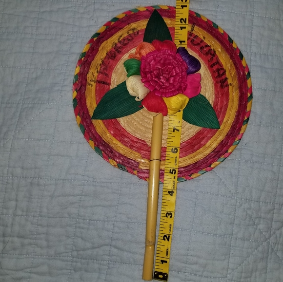 Yucatan Floral Fan Wall Decor - Picture 5 of 9